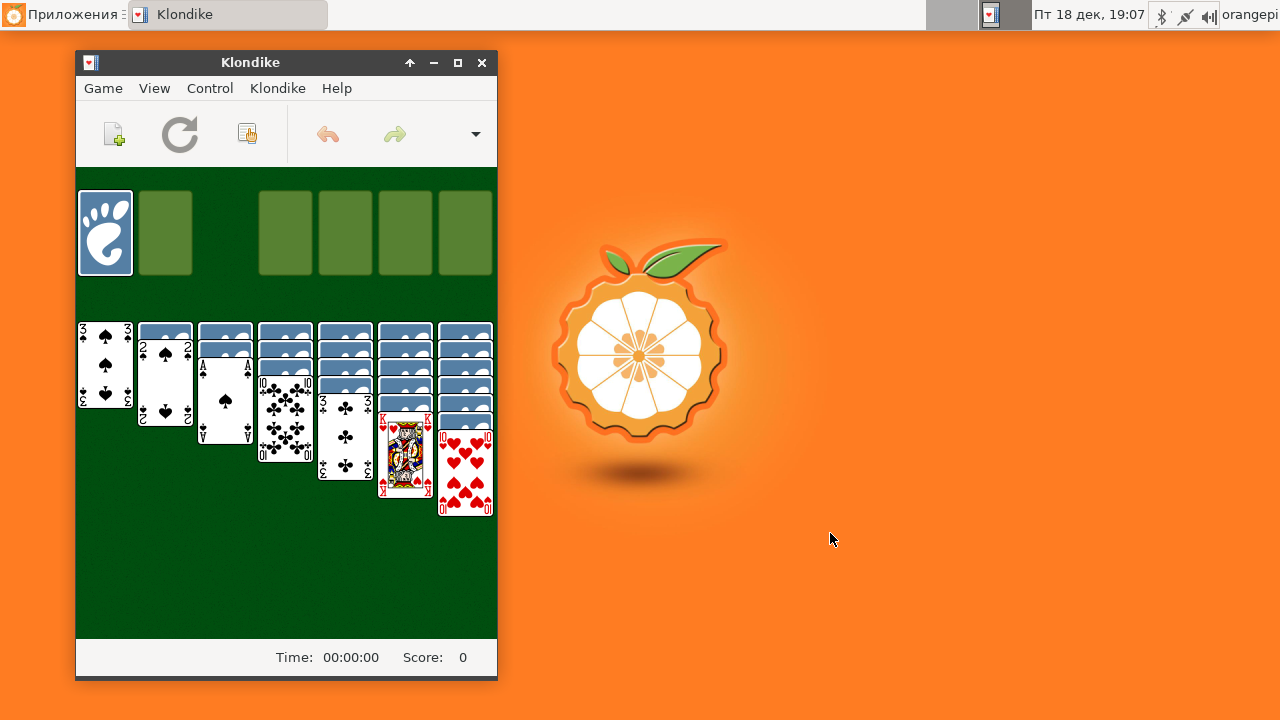 Рабочий стол Ubuntu 20.04 на Orange Pi Zero2
